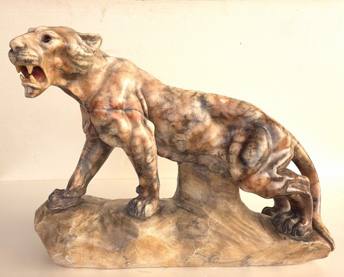 Scultura tigre antica - scultura,