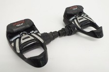 Pedali bici da strada vintage Look 296 Elite senza clip SPD neri regolabili senza tacchetti