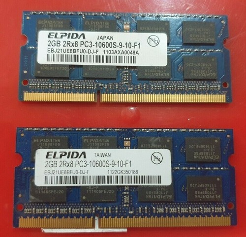 Elpida 2gb 4gb ram memoria - 2x,