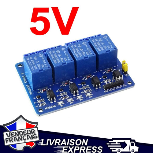 Module relais 4 - module, 5v