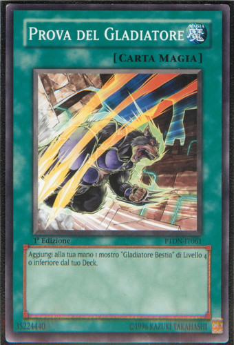 Prova del gladiatore - prova,