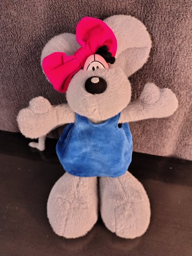 Peluche diddlina grise - peluche,