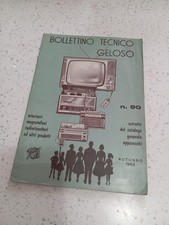 BOLLETTINO TECNICO GELOSO 9O AUTUNNO 1963 Estratto Catalogo Generali Apparecchi