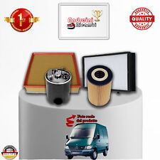 KIT TAGLIANDO 4 FILTRI MERCEDES SPRINTER 313 CDI 96KW DAL 2000 -> 2006