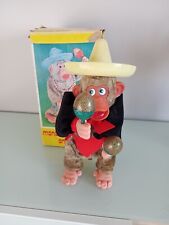 Giocattolo vintage  scimmia con maracas da collezione