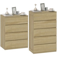 HOMCOM Cassettiera 4/5