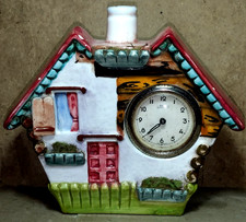 RARA BOTTIGLIA IN CERAMICA CORONETTI DI CUNARDO DI LIQUORE VUOTA CON OROLOGIO 