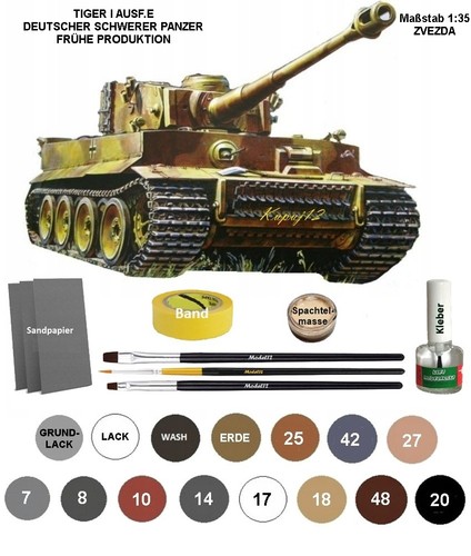 Modello tiger ausf scala e - ausf.,