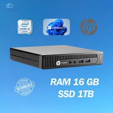 PC DESKTOP HP 600 G1 MINI INTEL I5 RAM 16GB SSD 1TB WIN 11 PRO RICONDIZIONATO