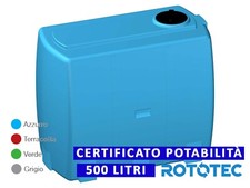 SERBATOIO ESTERNO ROTOTEC VALIGIA 500 LT POLIETILENE STOCCAGGIO ACQUA GIARDINO
