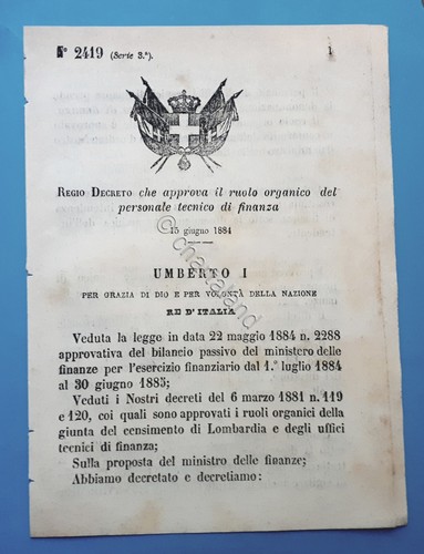 Decreto regno italia - regno,