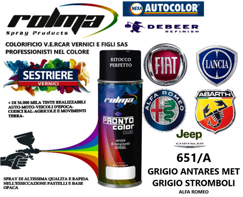 Fiat 651a grigio antares - grigio,