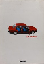 brochure depliant fiat 131 mirafiori stampato 4258 auto epoca vintage