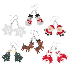  6 Paia Orecchini Moda Eardrop