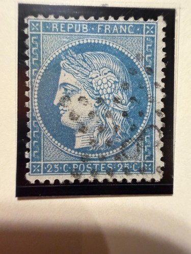 Timbre 20c bleu - -,
