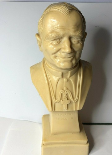 Resin bust pope john paul - ,