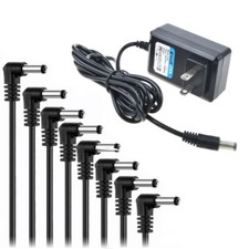 PwrON Adattatore CA 9V per Effetti Zoom B1on B1X B1Xon B3 B1 B2 B2.1u Alimentazione Chitarra