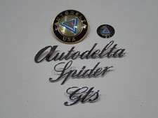 AUTODELTA U.S.A. GTS - SPIDER LOGHI STEMMI EMBLEMI FREGI ANTERIORI E POSTERIORI