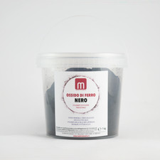 OSSIDO DI FERRO NERO Pigmenti tradizionali in polvere per calce Barattolo 1 kg