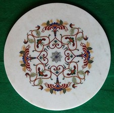 Tavolo In Marmo 23" Con Pietre