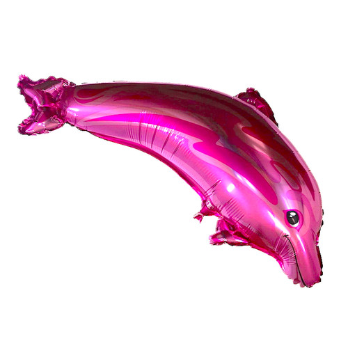 Folienballon delphin pink - 1x,