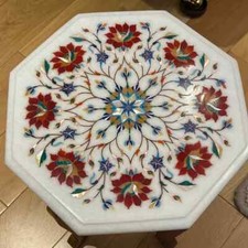12 " Marmo Tavolo Top Rotondo