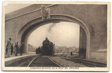 CARTOLINA DI ROMA ,COLLEGAMENTO FERROVIARIO CON LA CITTA DEL VATICANO