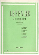 Lefevre: 60 Esercizi Scelti Metodo Pel Clarinetto (Giampieri) - Ricordi