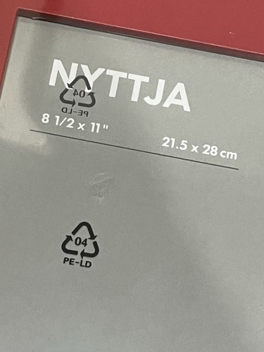 Ikea nyttja 5x11 in - 2, rosso