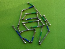 gioco vintage a calamita geomag bastoncini calamitati con biglie in metallo