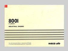 Motori industriali IVECO aifo serie 8001 manuale uso e manutenzione 1994