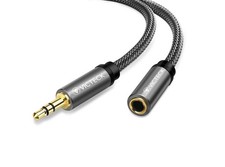 Cavo Jack Audio Stereo 3,5mm Maschio a Femmina 1M Intrecciato Prolunga