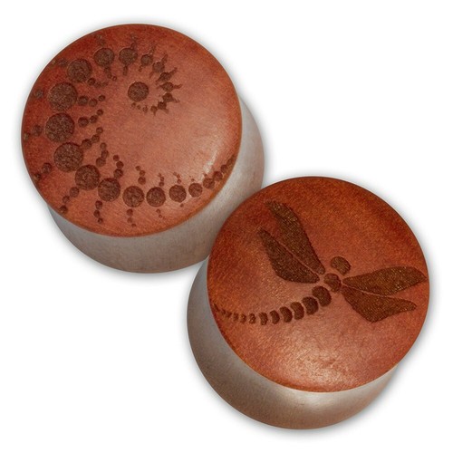 Laser legno orecchio plug