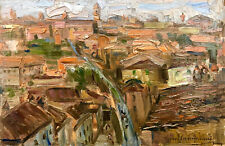 Giovanni Campriani Perugia Dipinto Olio su Tavoletta  cm. 26  x 17