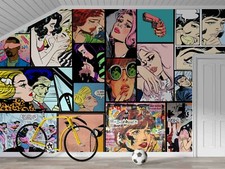 Carta da parati 3D fumetto