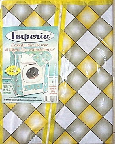 Copri lavatrice felpato pvc - copri,