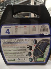 (N) COPPIA CATENE NEVE ROMBO RAPID T2 TENSIONATORE 9MM 40 ORIGINALE CORA 142104