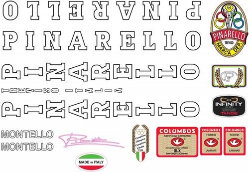 Adesivi telaio pinarello - adesivi,