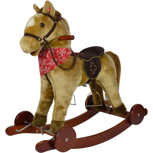 Cavallo dondolo peluche - cavallo, con