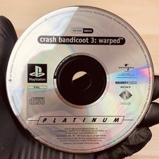 CRASH BANDICOOT 3 WARPED PS1 PLATINUM TESTATO FUNZIONANTE SOLO DISCO