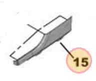 (162) PARAFANGO POSTERIORE PASSA RUOTE PROFILO DX 1007 ORIGINALE PEUGEOT 857656