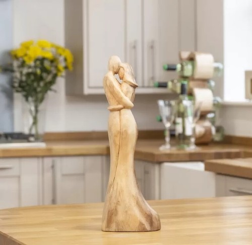 Coppia abbracci legno - coppia, in