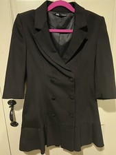 Zara Mini Abito Blazer Nero