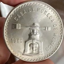 1 OUNCE OZ 1980 MEXICO SILVER