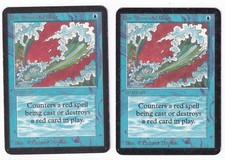 Blue Elemental Blast x2 -Alpha Edition - HP Condizione -MTG -SPEDIZIONE GRATUITA -Land