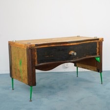 Tavolo mobile consolle scrivania legno industrial style design anni 70 Vintage  