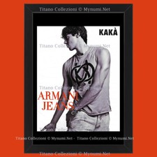 Anni ' 00  * Pubblicità Originale "Armani Jeans, Kakà con Maglia Smanicata" Corn