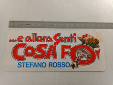 Adesivo vintage Stefano Rosso ...e allora senti cosa fò
