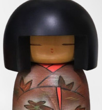 Bambola in legno Kokeshi Girl