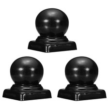 3Pcs 2x2" Black Stake Lids
